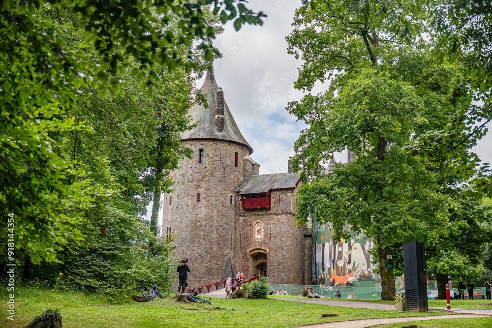 Naklejka premium castell coch, wales