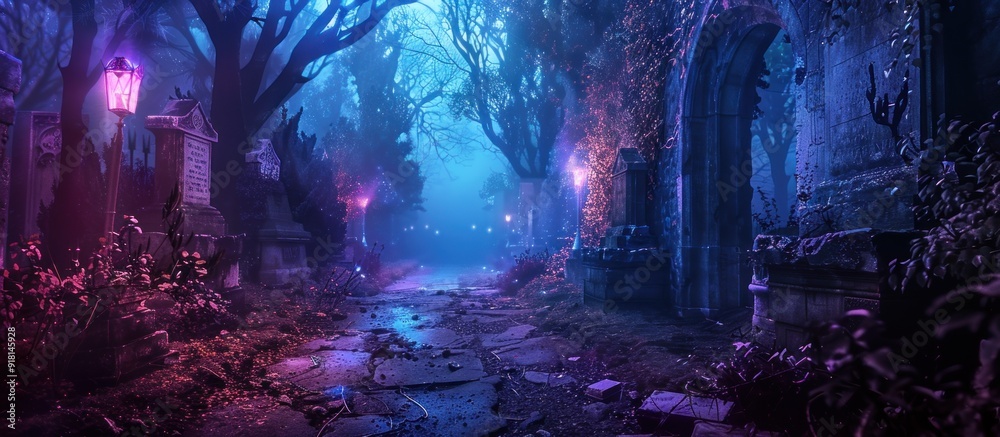 Mystic Cemetery Path Mystic Cemetery Path