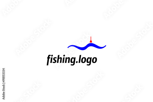 Template logo design solution for fishing goods shop or store