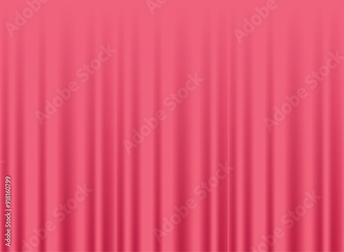 pink curtain background. Celebration grand opening or party happy concept. Vector illustration