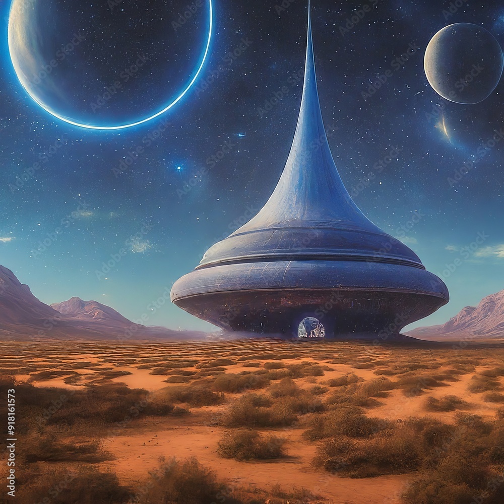Human Colony on Alien Planet Human Colony on Alien Planet