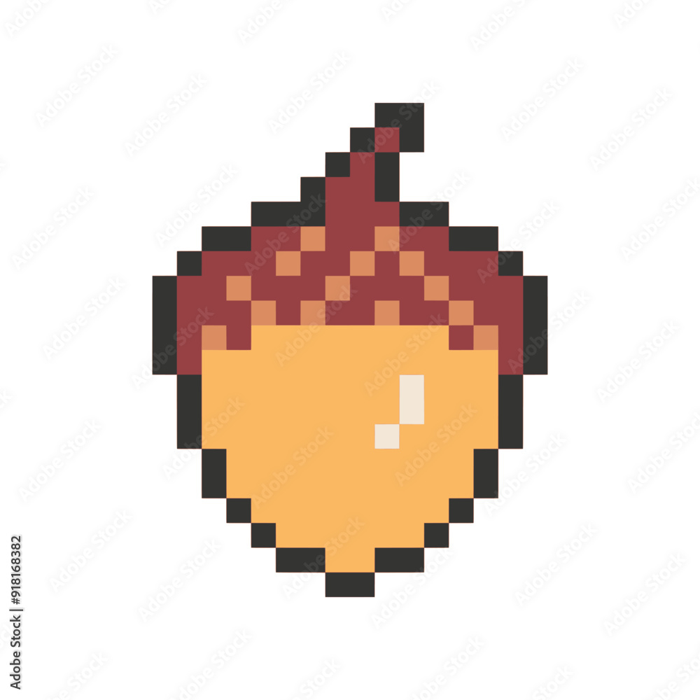 acorn pixel art for your needs acorn pixel art for your needs