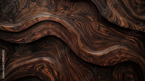 Wallpaper Mural Dark wood background with rich tones and intricate grain patterns. Torontodigital.ca