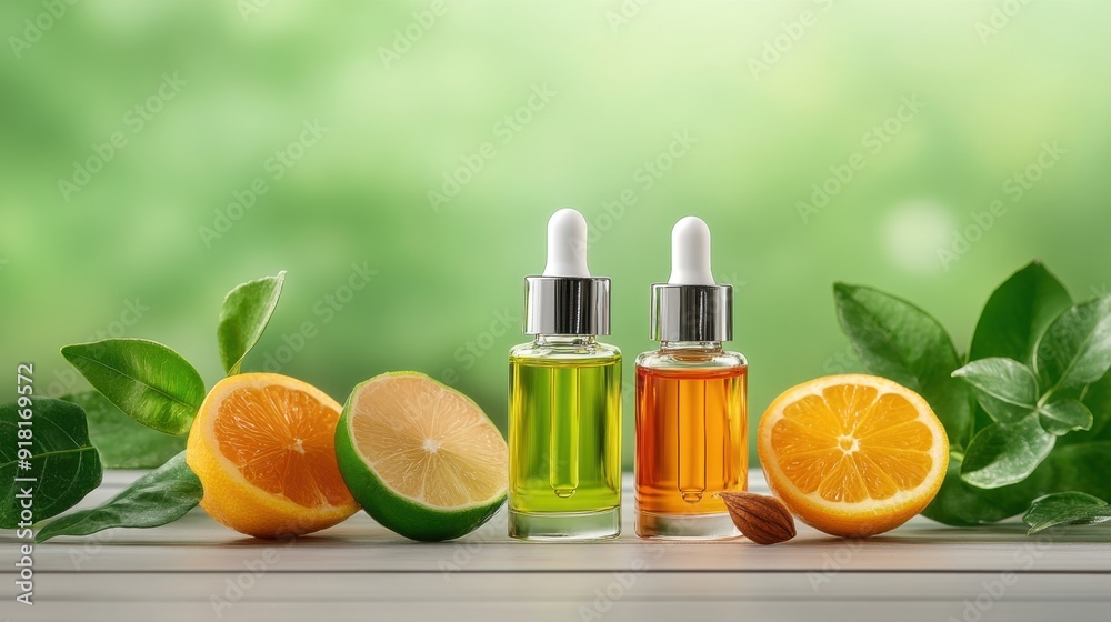 Cuticle oils, nail care, realistic style Cuticle oils, nail care, realistic style