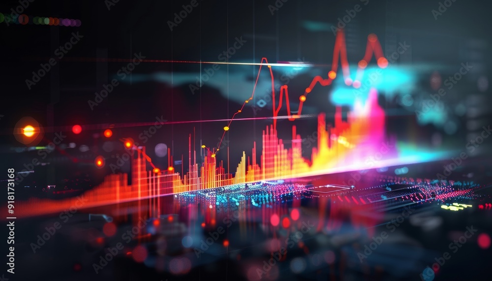 Abstract Financial Data Visualization Abstract Financial Data Visualization