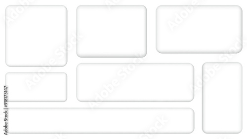 エンボス加工風ぷっくりフレームセット