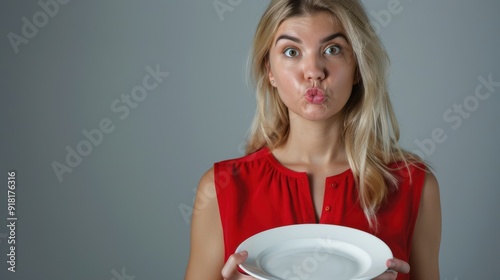 The Woman with Empty Plate photo