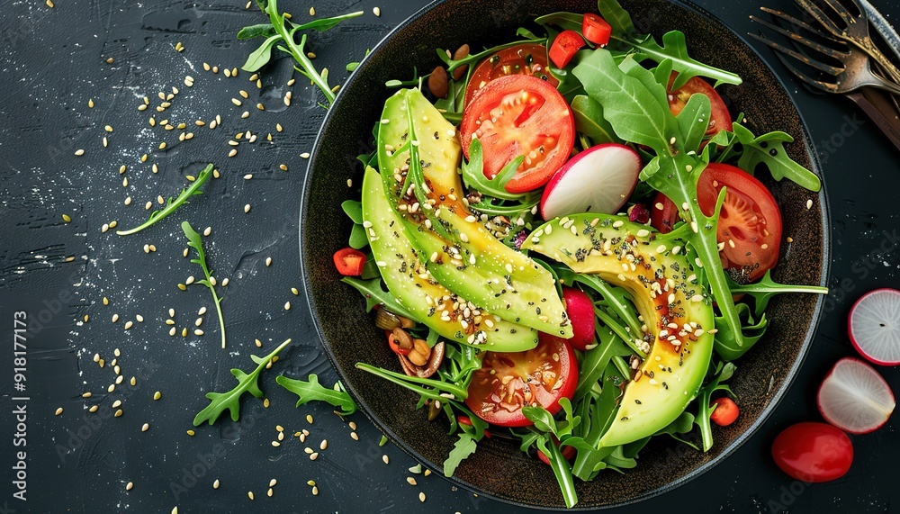 Healthy Fresh vegetables salad in bowl Healthy Fresh vegetables salad in bowl