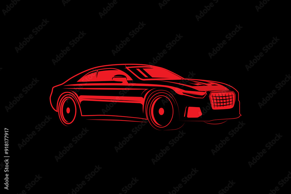 Fototapeta premium Car vector icon