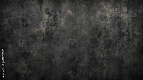 Black designed grunge background. Vintage abstract texture. Generative AI