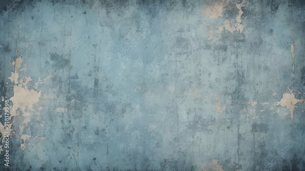 Obraz premium Blue designed grunge background. Vintage abstract texture. Generative AI