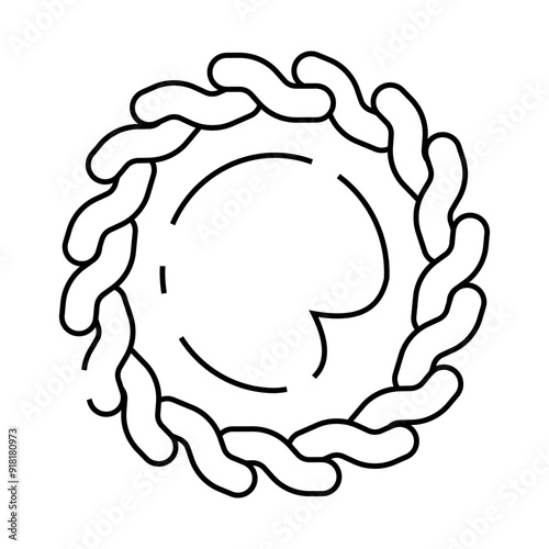 tortellini dish line icon vector. tortellini dish sign. isolated contour symbol black illustration