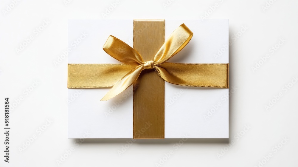 isolated image of an elegant Cyber Monday gift card with a gold ribbon, white background isolated image of an elegant Cyber Monday gift card with a gold ribbon, white background