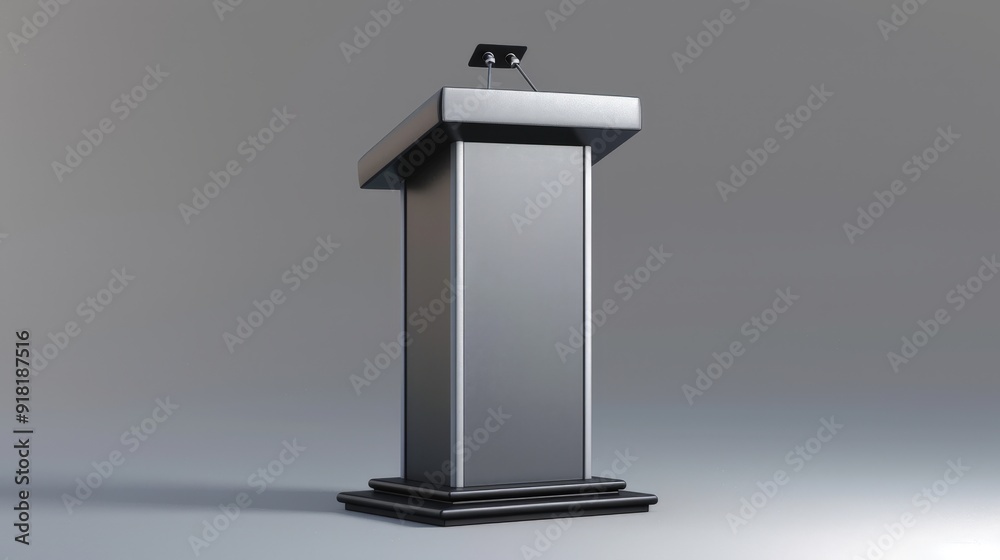 Portable podium for mobile speaking engagements