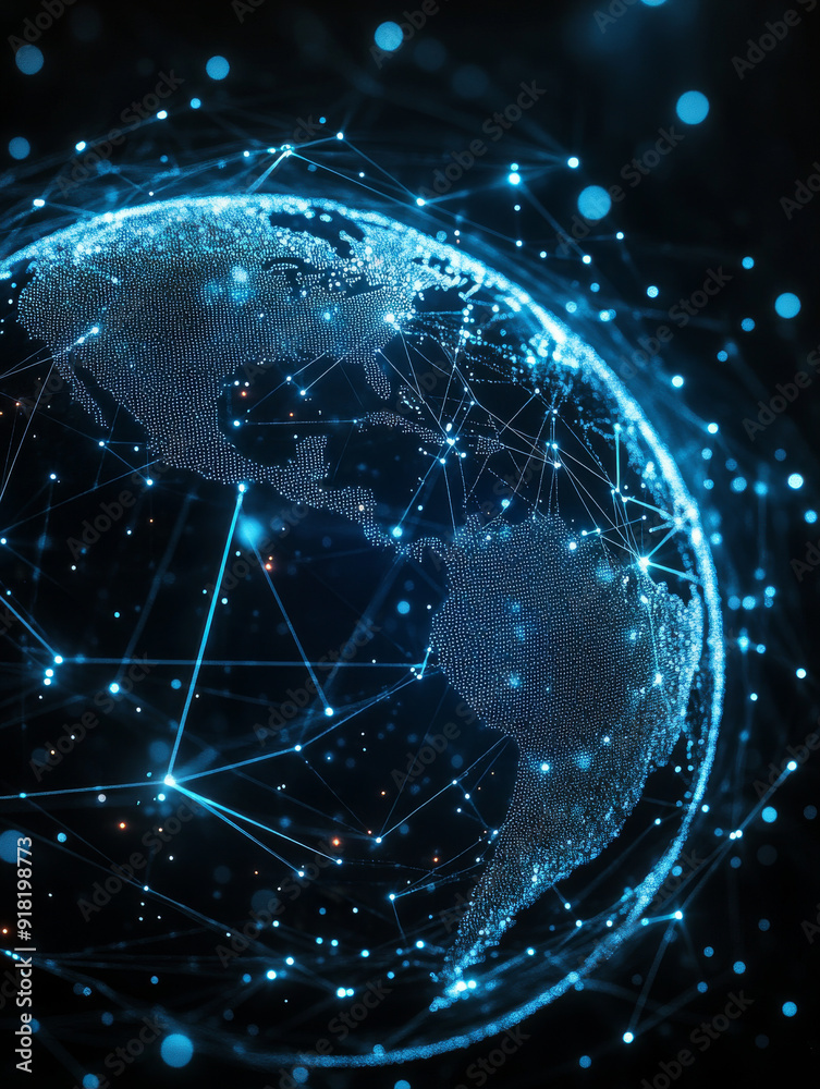 technology, earth, particles, glow, starlink technology, earth, particles, glow, starlink