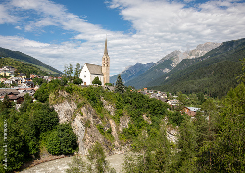 Scuol in lower Engadine, Swiss photo