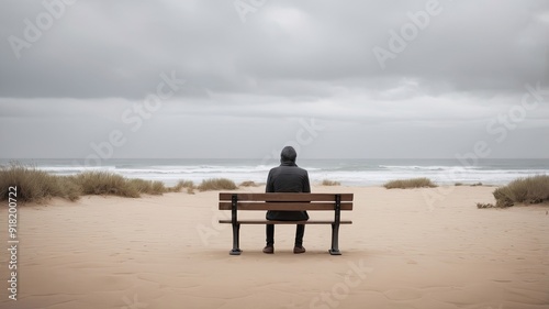 couple sitting on the beach