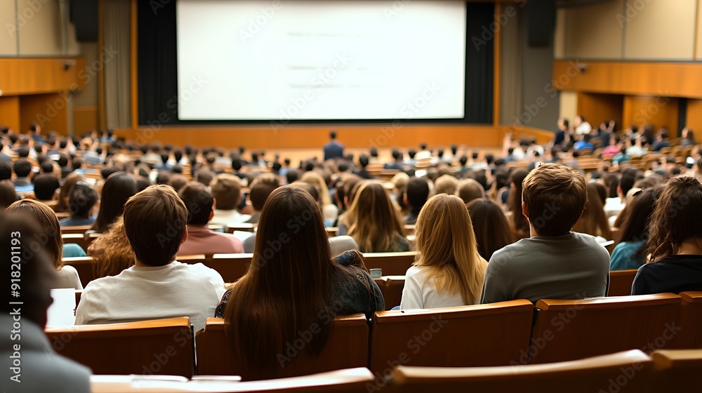 Professional Business Presentation: Confident Speaker Delivering Key Insights to an Engaged Audience in a Modern Conference Room Professional Business Presentation: Confident Speaker Delivering Key Insights to an Engaged Audience in a Modern Conference Room