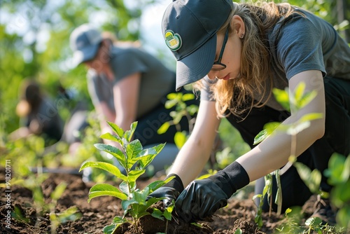 Employees Making a Difference Planting Trees for CSR