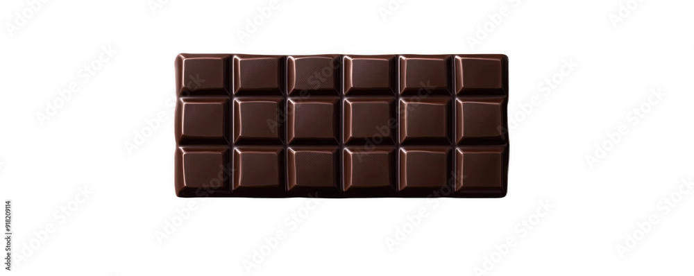 Rectangular Chocolate Wafer with Grid Pattern Rectangular Chocolate Wafer with Grid Pattern