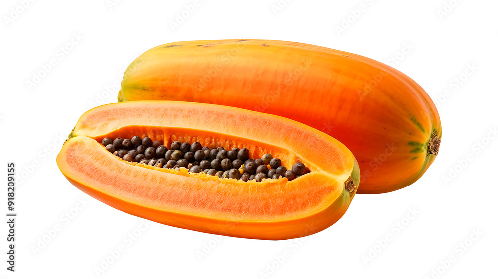 Papaya isolated on transparent background Papaya isolated on transparent background