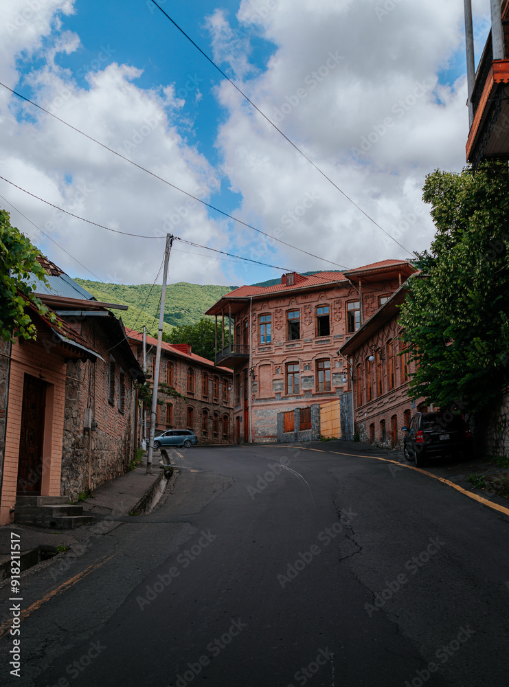 Fototapeta premium Old streets of Sheki city of Azerbaijan