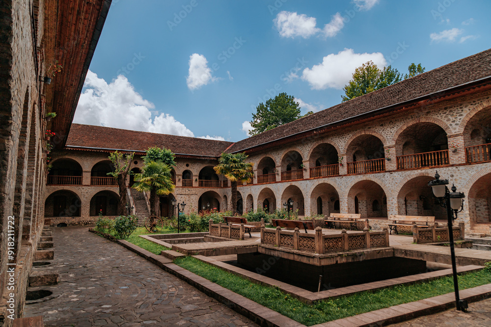 Obraz premium Ancient palaces in the city of Sheki, Azerbaijan