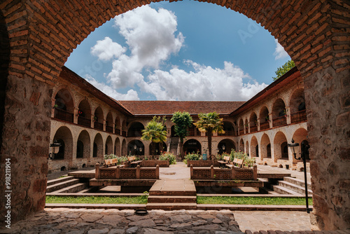 Ancient palaces in the city of Sheki, Azerbaijan