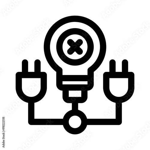 power outage line icon