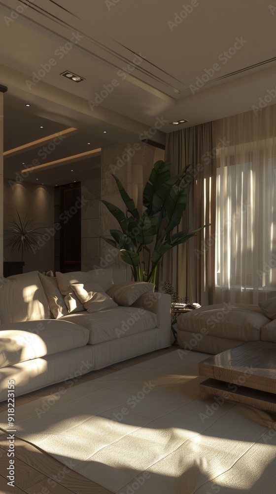 Harmonious Elegance. Modern Greek Revival interior design concept Harmonious Elegance. Modern Greek Revival interior design concept