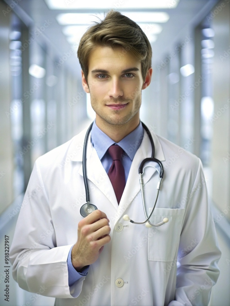 Cinematic portrait of man working in the healthcare system having a care job Cinematic portrait of man working in the healthcare system having a care job