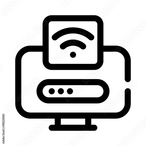Wi line icon