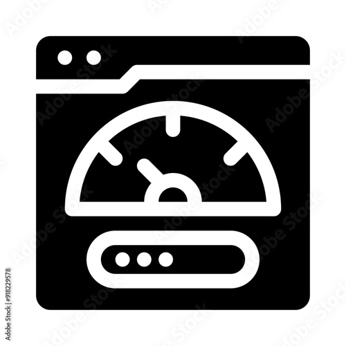 bandwidth glyph icon