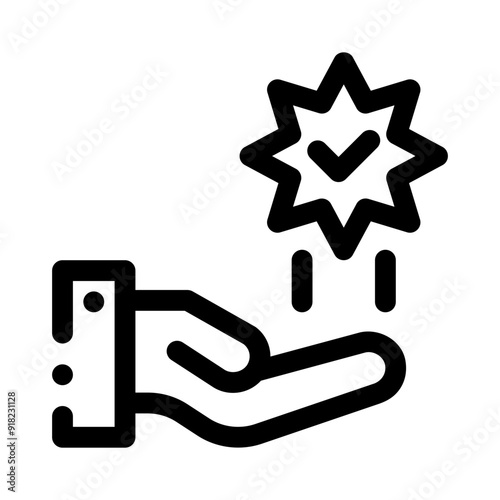 dedication line icon