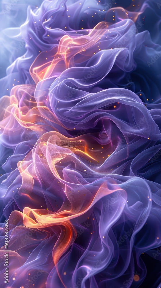 Fototapeta premium fluent style simple purple gradient background.