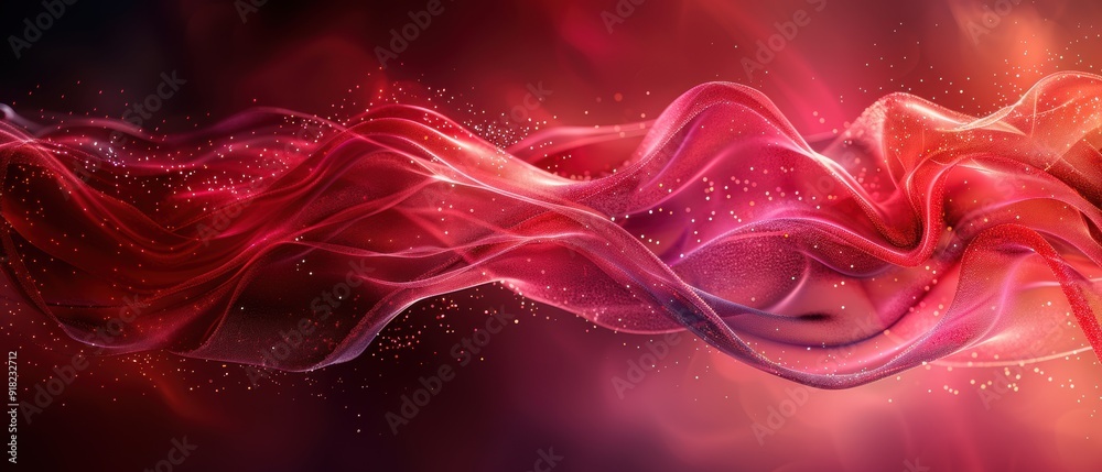 Obraz premium fluent style simple red gradient background.