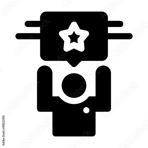 motivation glyph icon