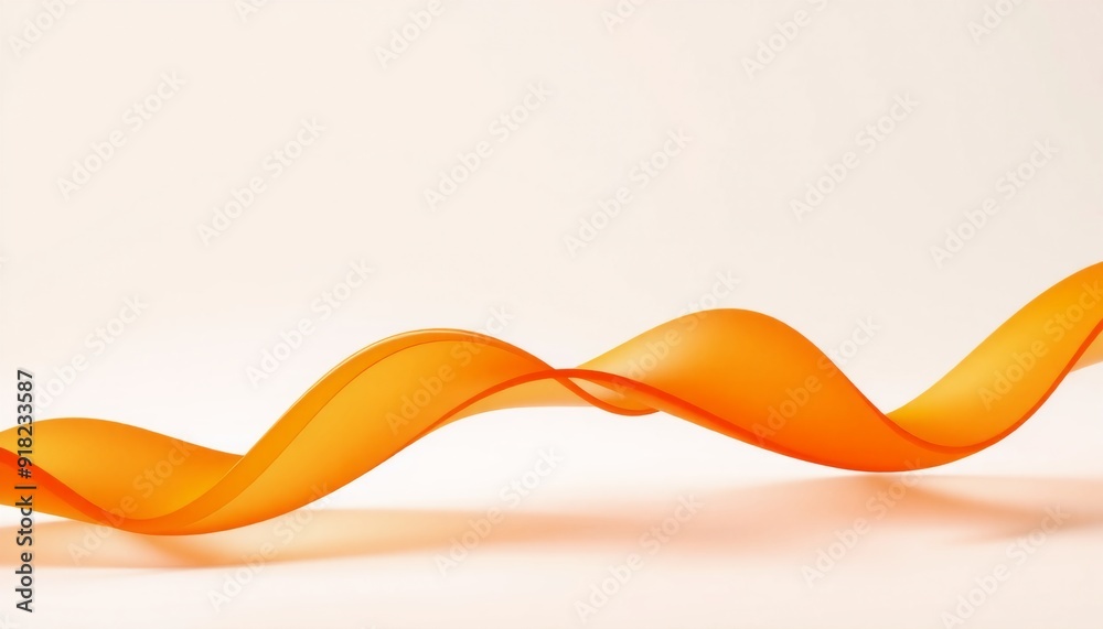 an orange abstract wave flows smoothly across a bright background creating a sense of movement and growth with dynamic curves emphasizing innovation and forward-thinking an orange abstract wave flows smoothly across a bright background creating a sense of movement and growth with dynamic curves emphasizing innovation and forward-thinking