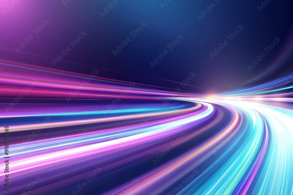 Digital Background with Colorful Neon Lights and Bokeh Digital Background with Colorful Neon Lights and Bokeh