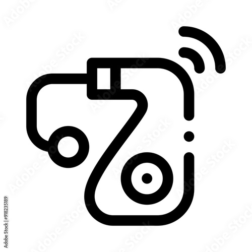 hearing aid line icon