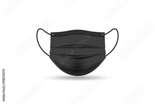 Surgical face mask vector.