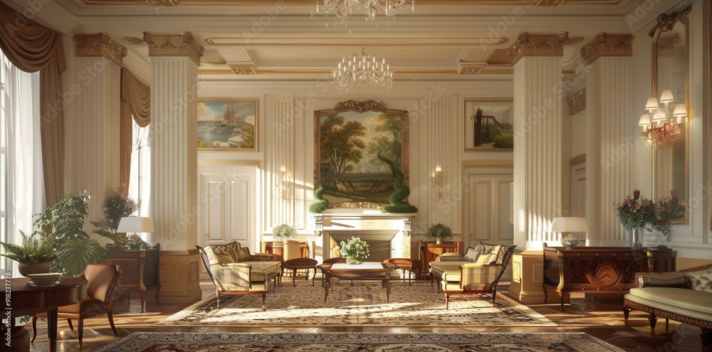 Classic Elegance. Colonial American Interior Design Classic Elegance. Colonial American Interior Design