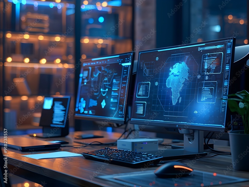 AI Powered Office Environment Optimizing Productivity and Workflow AI Powered Office Environment Optimizing Productivity and Workflow