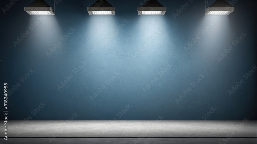 Dramatic Spotlight Blue Background Dramatic Spotlight Blue Background
