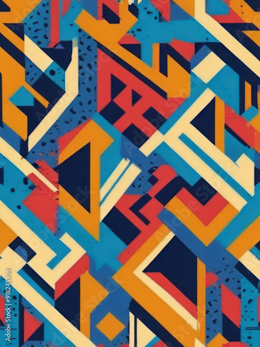 memphis pattern with Generative artificial intelligence