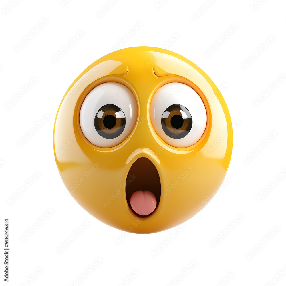 wow emoticon isolated on transparent background wow emoticon isolated on transparent background