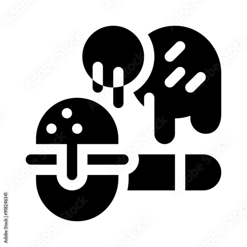 scoop glyph icon