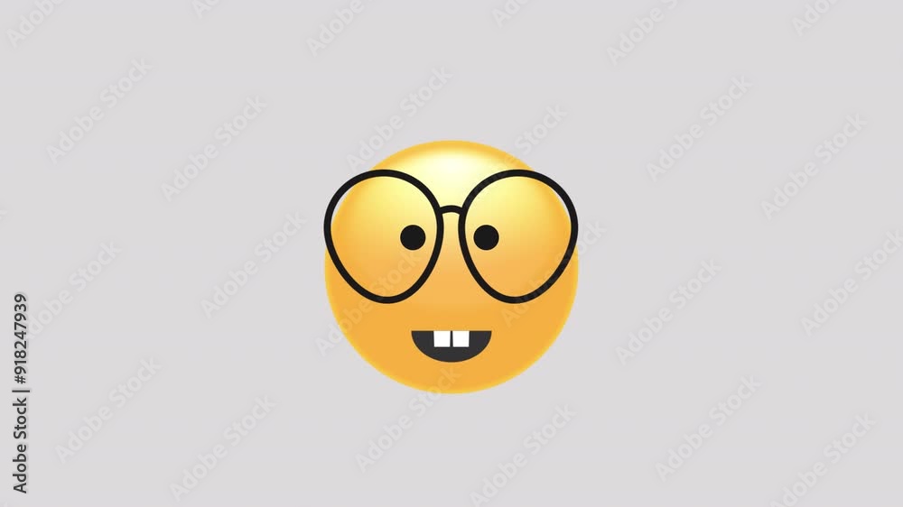 Nerd emoji animation