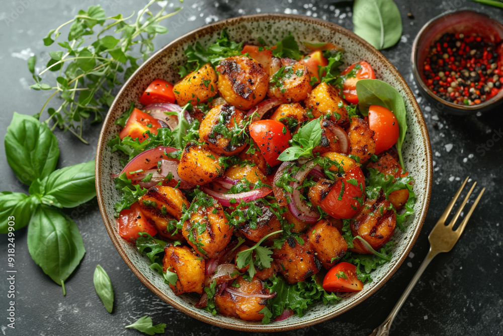 Polenta Grilled farm veggies with creamy polenta Polenta Grilled farm veggies with creamy polenta