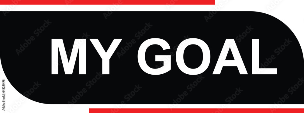 my goal button on white background. my goal button sign